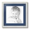ArtToFrames 16x16" Matted Picture Frame with 12x12" Single Mat Photo Opening Framed in 1.25" White and 2" Mat (FWM-4098-16x16)